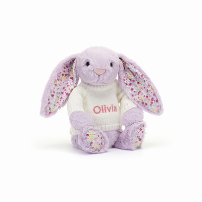 Jellycat Blossom Jasmine Bunny with Cream Jumper USA | 84513WUVT